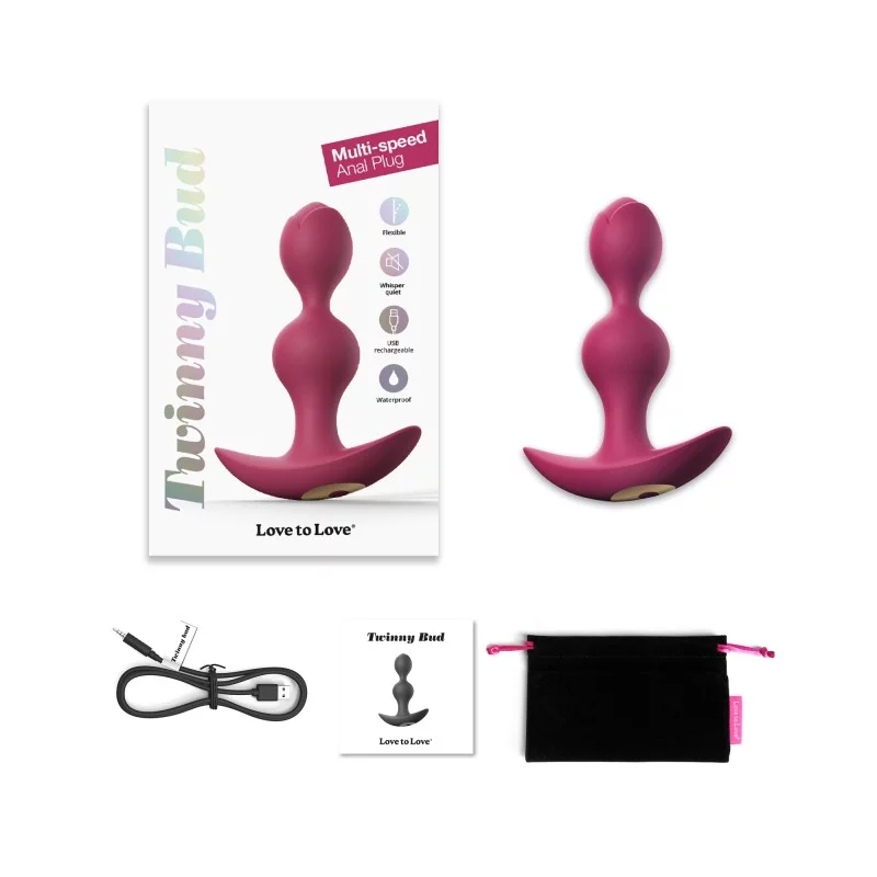 TWINNY BUD - PLUM STAR - Anal Toys - The Naughty & Nice District - Adult Sex Toy Store