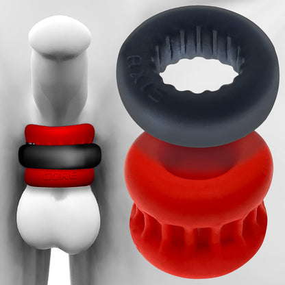 ULTRACORE Core ballstretcher w/ Axis ring RED ICE - For Him - The Naughty & Nice District - Adult Sex Toy Store