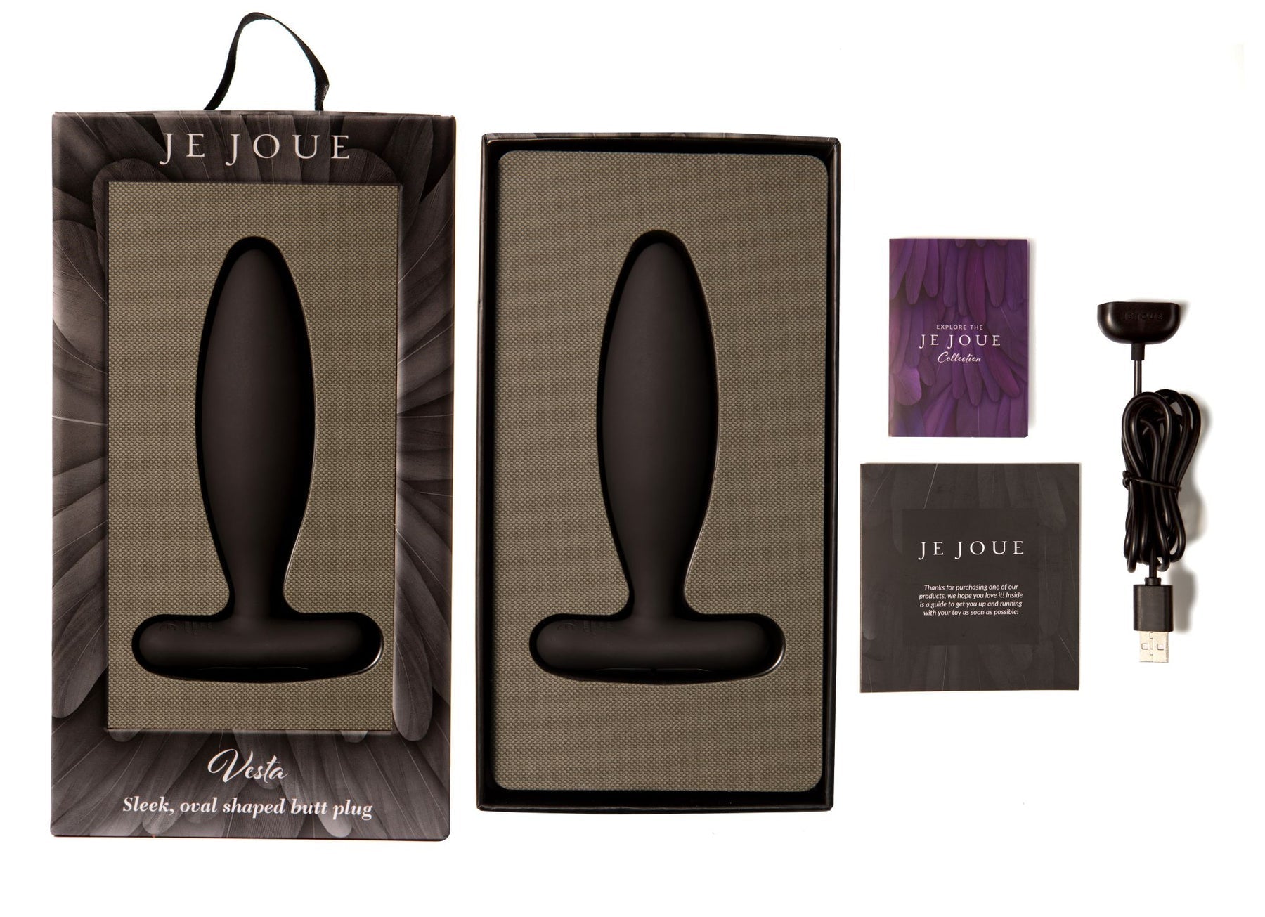 Vesta Vibrating Butt Plug Black - Anal Toys - The Naughty & Nice District - Adult Sex Toy Store