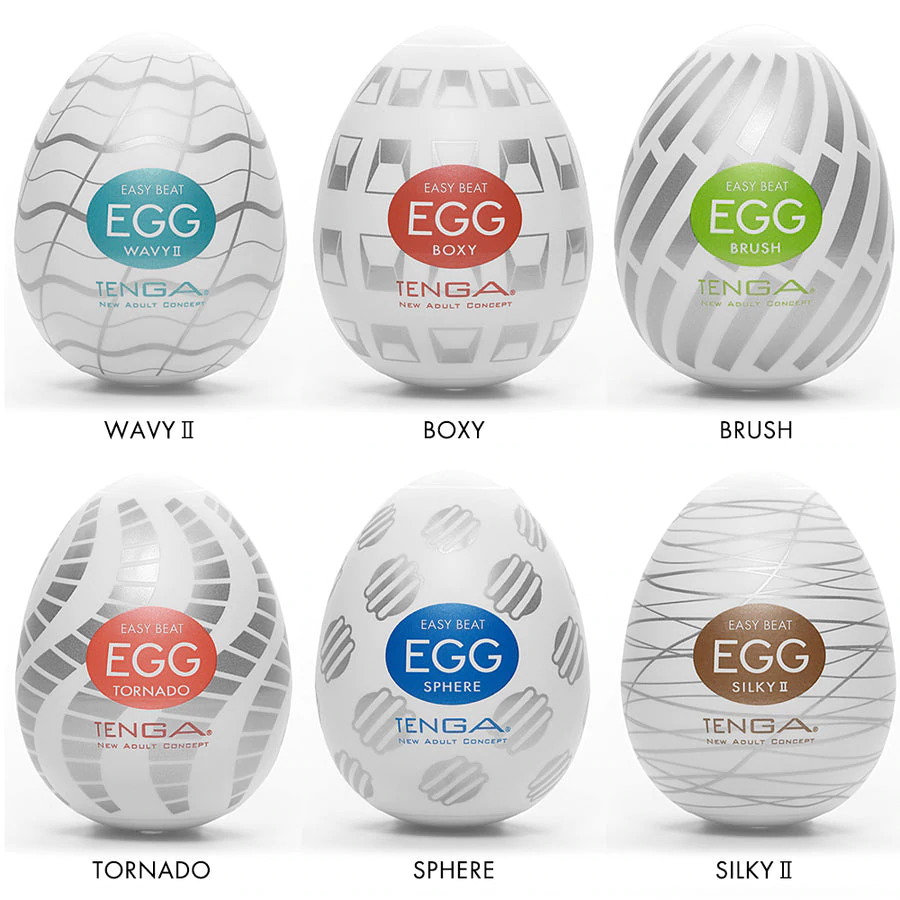 EGG New Standard 6 Pack Variety Pack - Egg Male Masturbator - The Naughty & Nice District - Adult Sex Toy Store