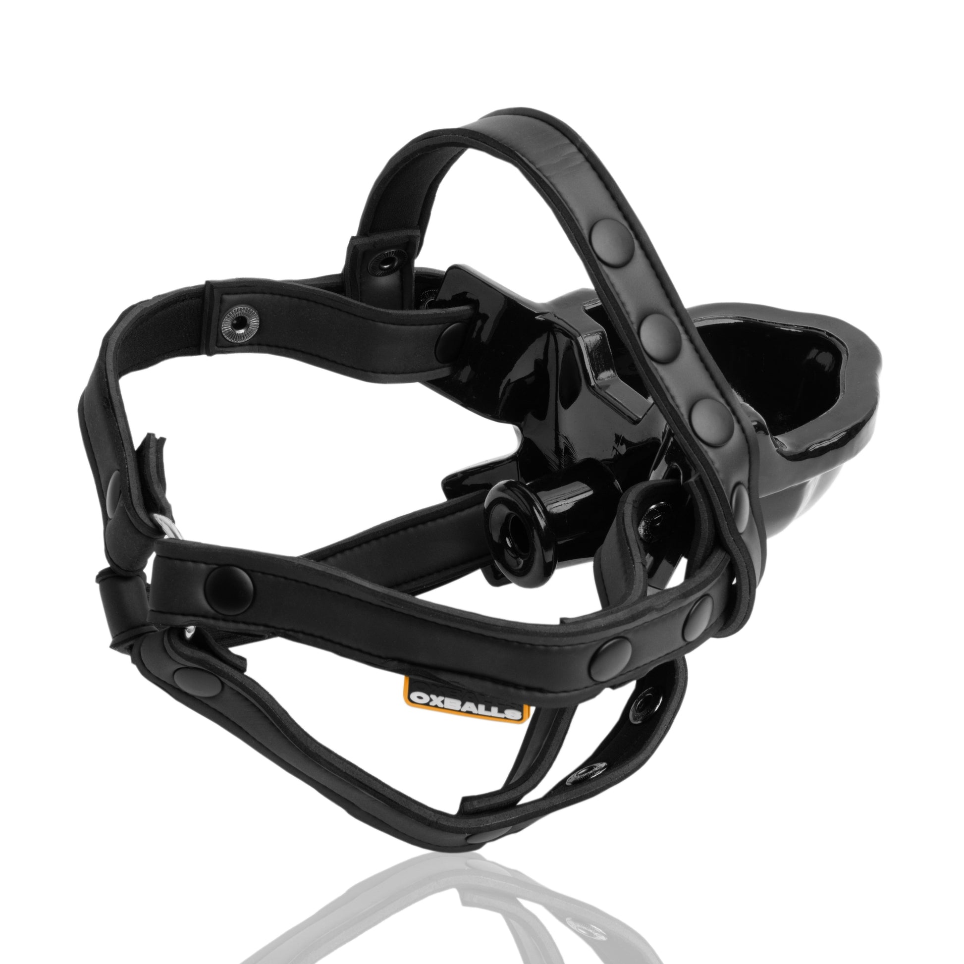 WATERSPORT strap-on gag BLACK - BDSM - The Naughty & Nice District - Adult Sex Toy Store