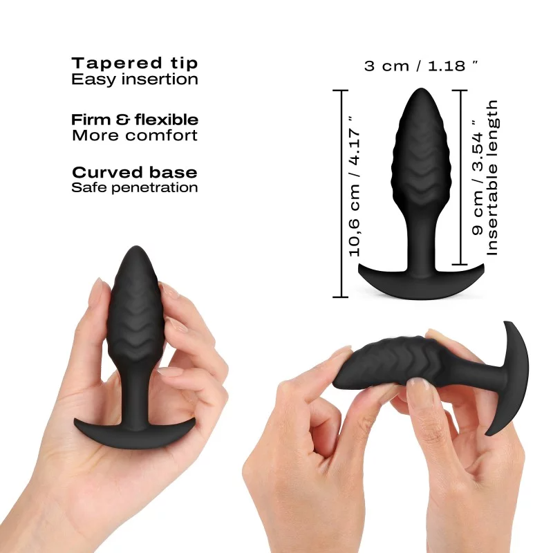 DORCEL , WAVY Butt Plug - Anal Toys - The Naughty & Nice District - Adult Sex Toy Store