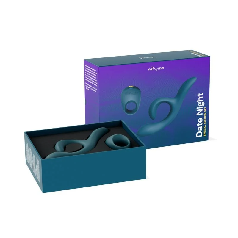 We-Vibe, Date Night Set - Green Velvet - Vibrating Cock Rings - The Naughty & Nice District - Adult Sex Toy Store