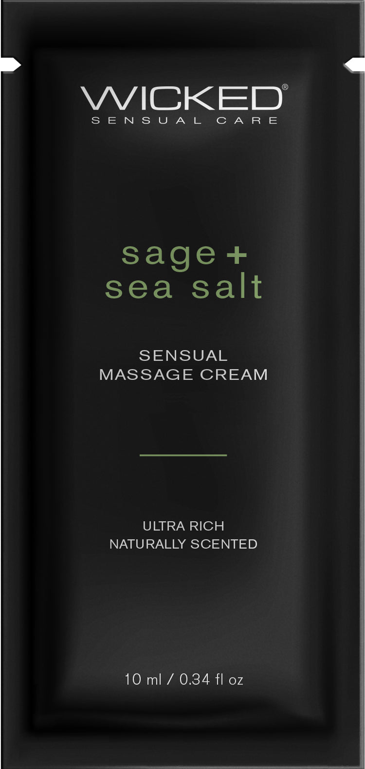 Sage + Sea Salt Massage Cream .34oz - Lubes - The Naughty & Nice District - Adult Sex Toy Store